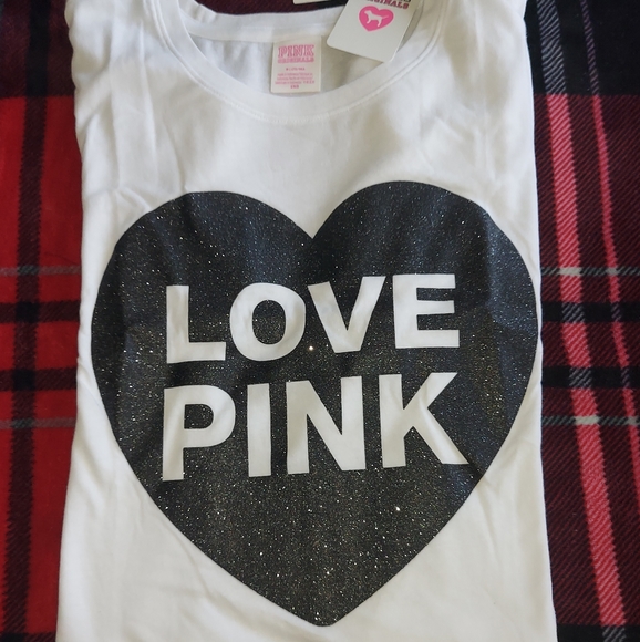 PINK Campus short sleeve tee size Large NWT - Picture 6 of 11